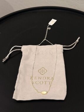 Kendra Scott Elisa Gold Pendant Necklace Dainty Chain w/ Dust Bag